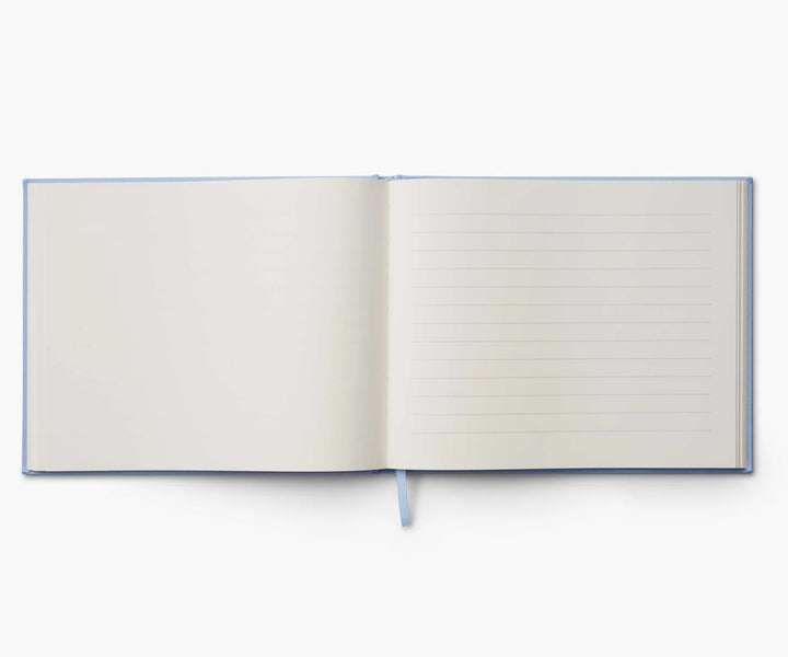 Hydrangea Embroidered Guest Book