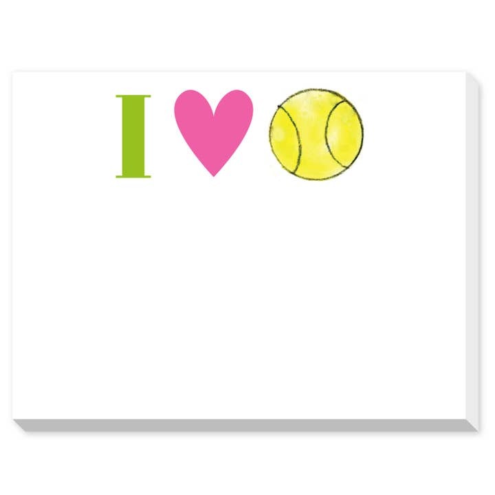 I Love Tennis Notepad