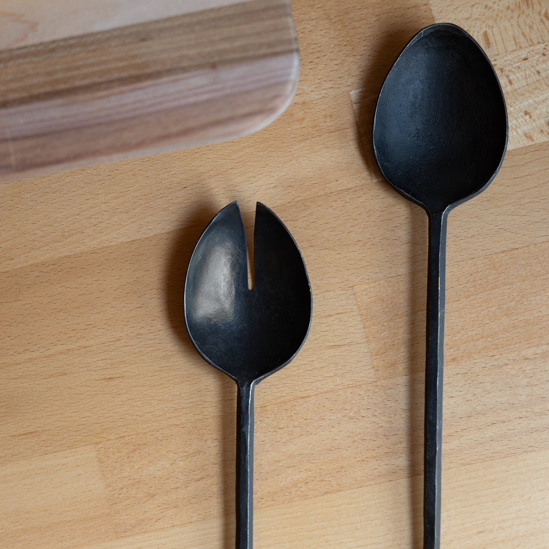 Iron Salad Server Set