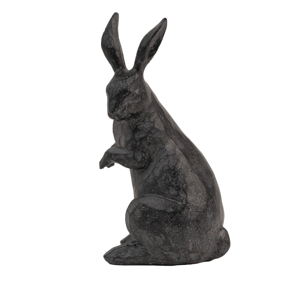 Iron Finish Resin Rabbit