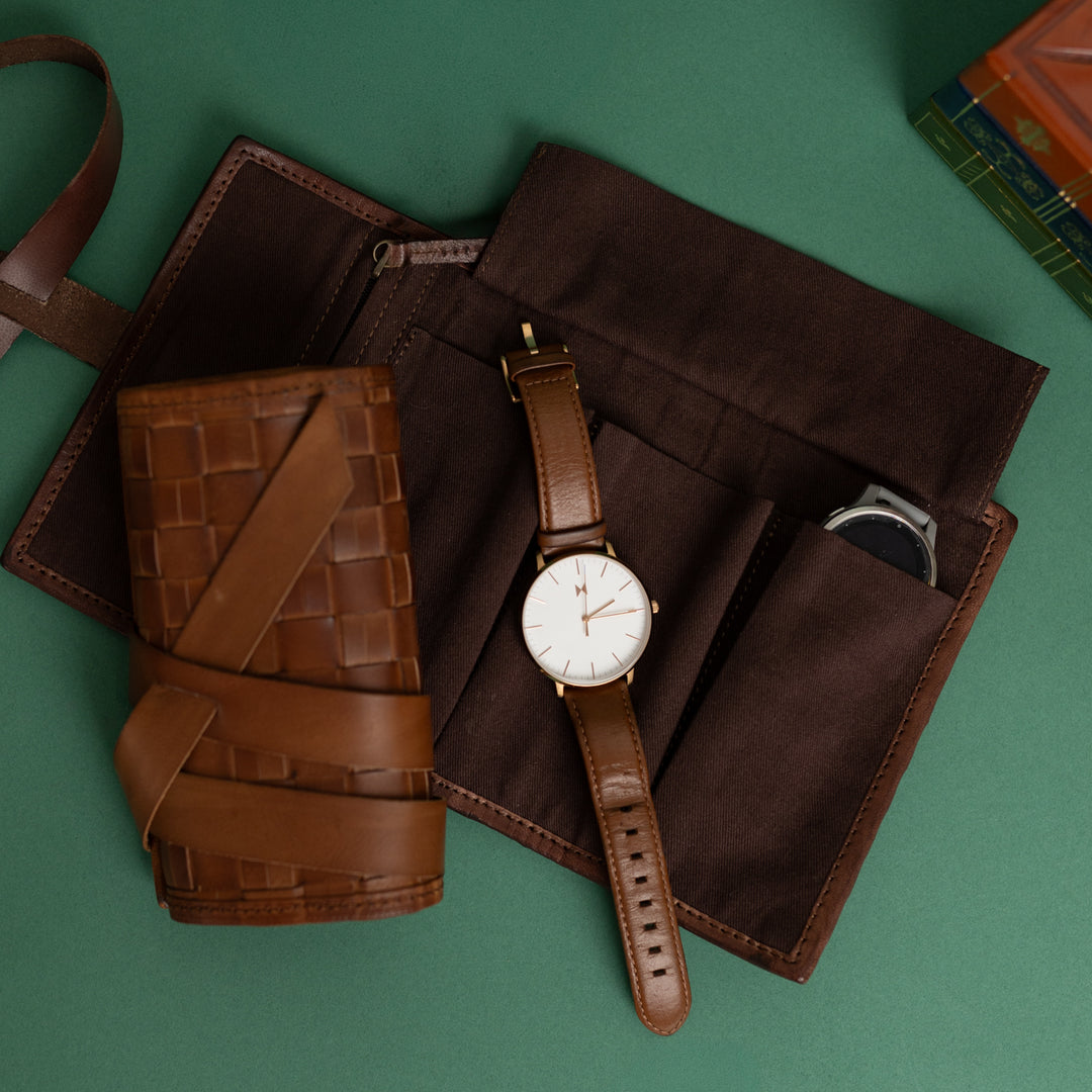 Leather Watch Roll