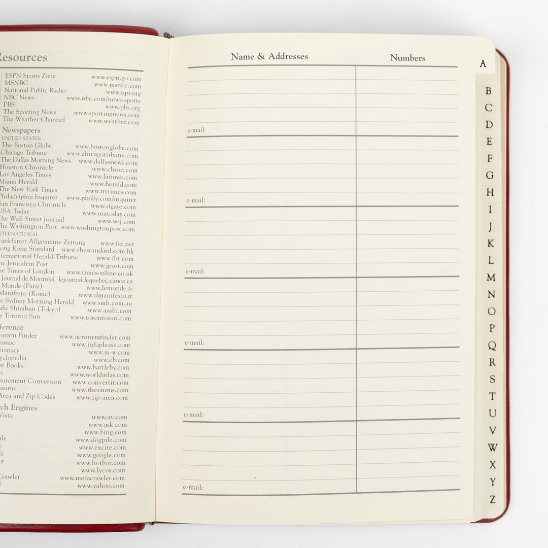 Leather Bound Address Book