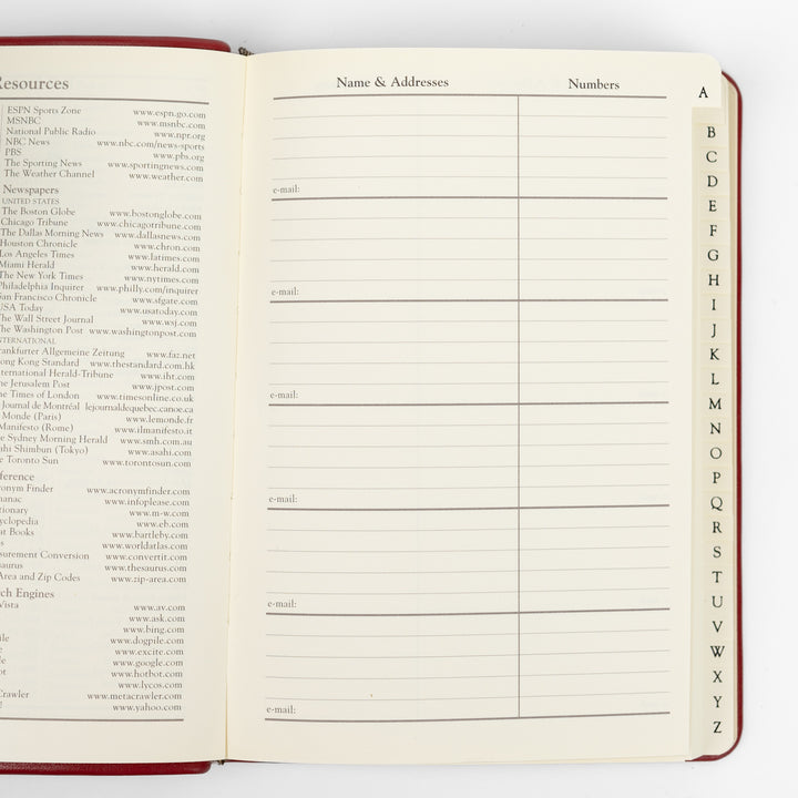 Leather Bound Address Book