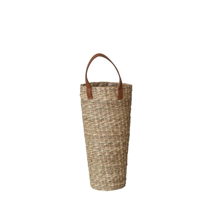 Leather Handle Seagrass Basket
