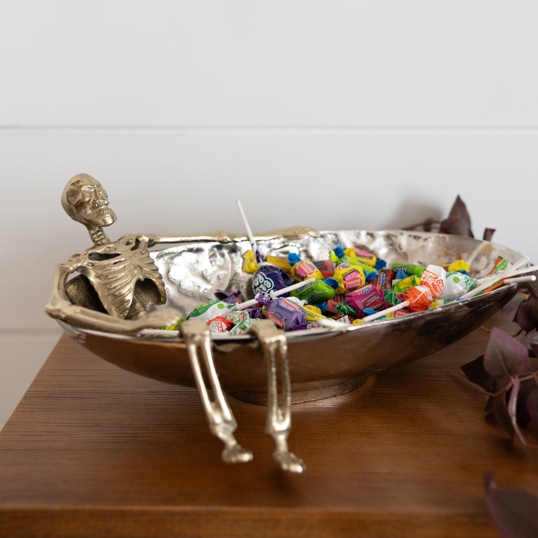 Lounging Skeleton Bowl