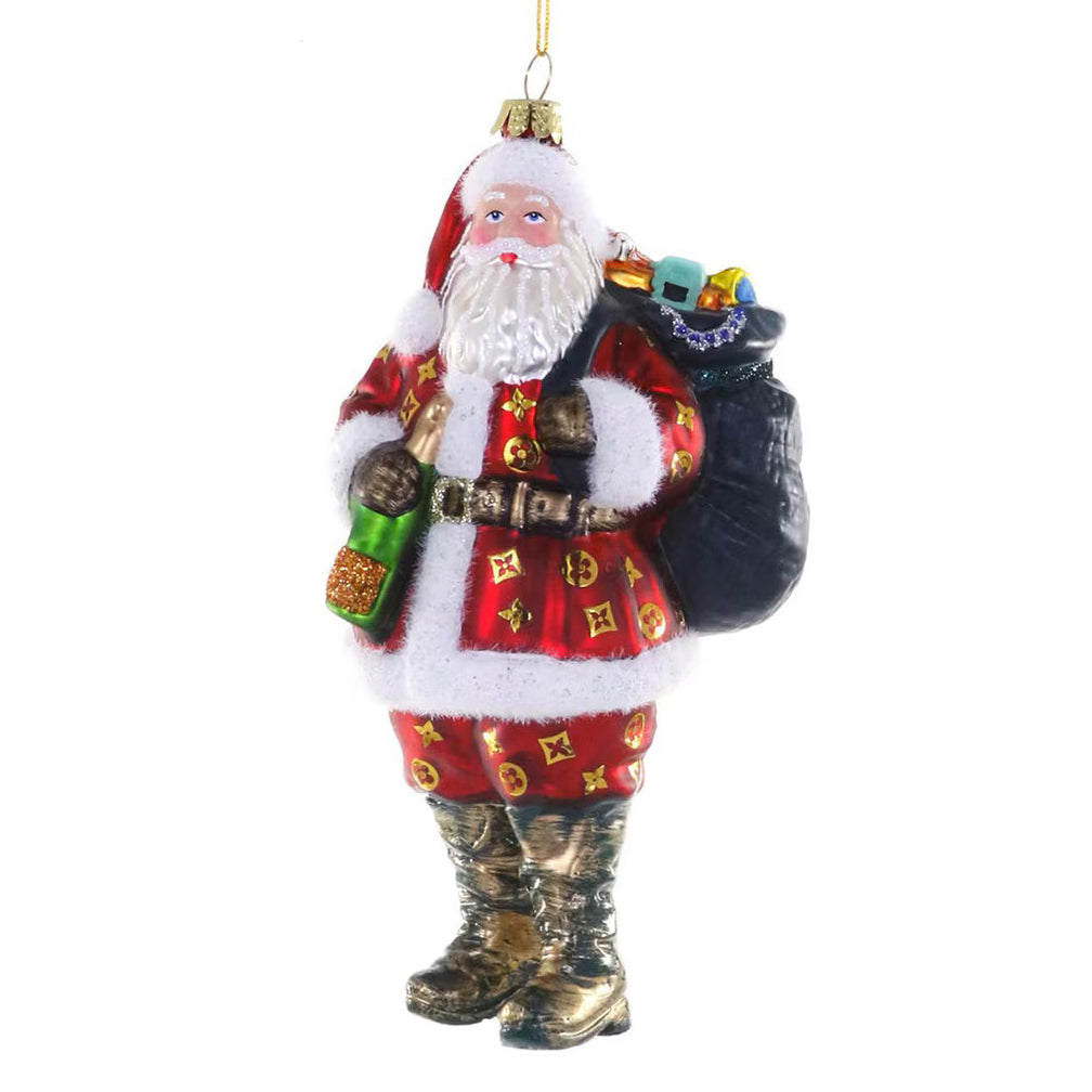 Luxe Santa Ornament