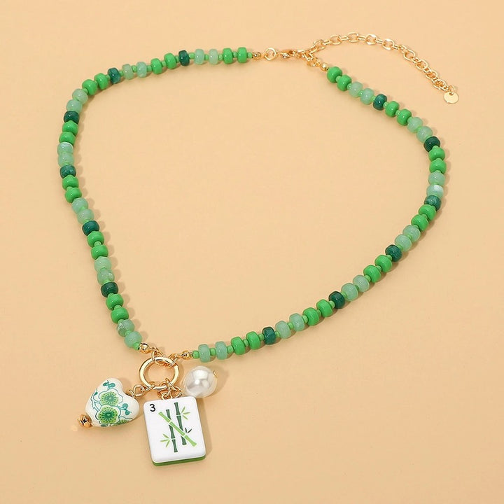 Mahjong Charm Necklace