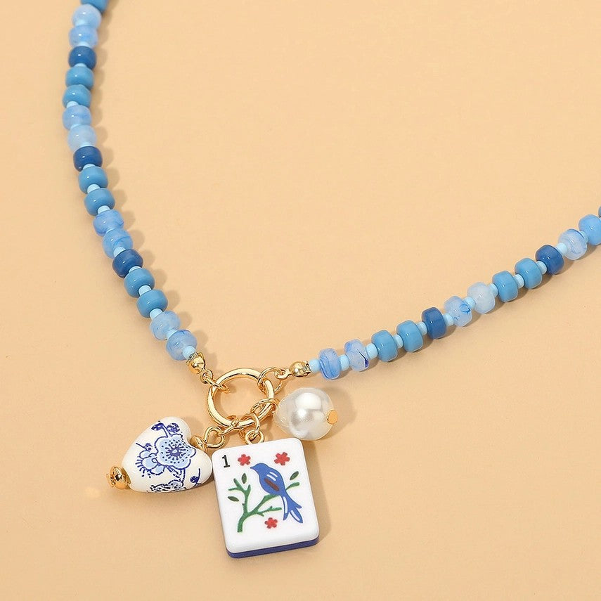 Mahjong Charm Necklace