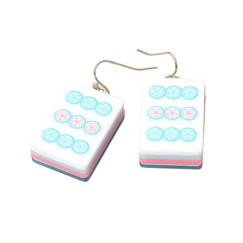 Mahjong Tile Drop Earring