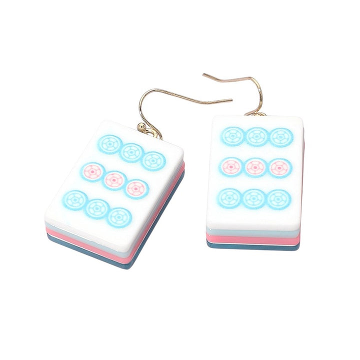 Mahjong Tile Drop Earring
