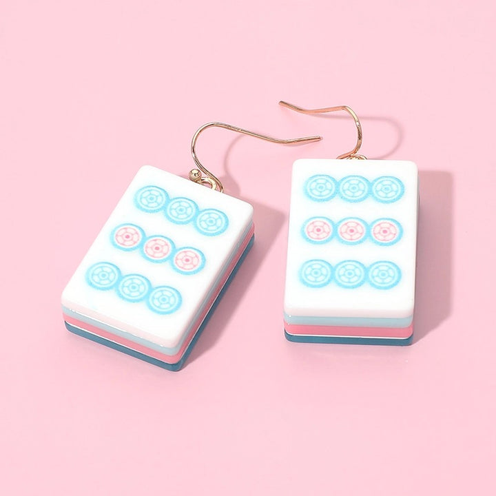 Mahjong Tile Drop Earring