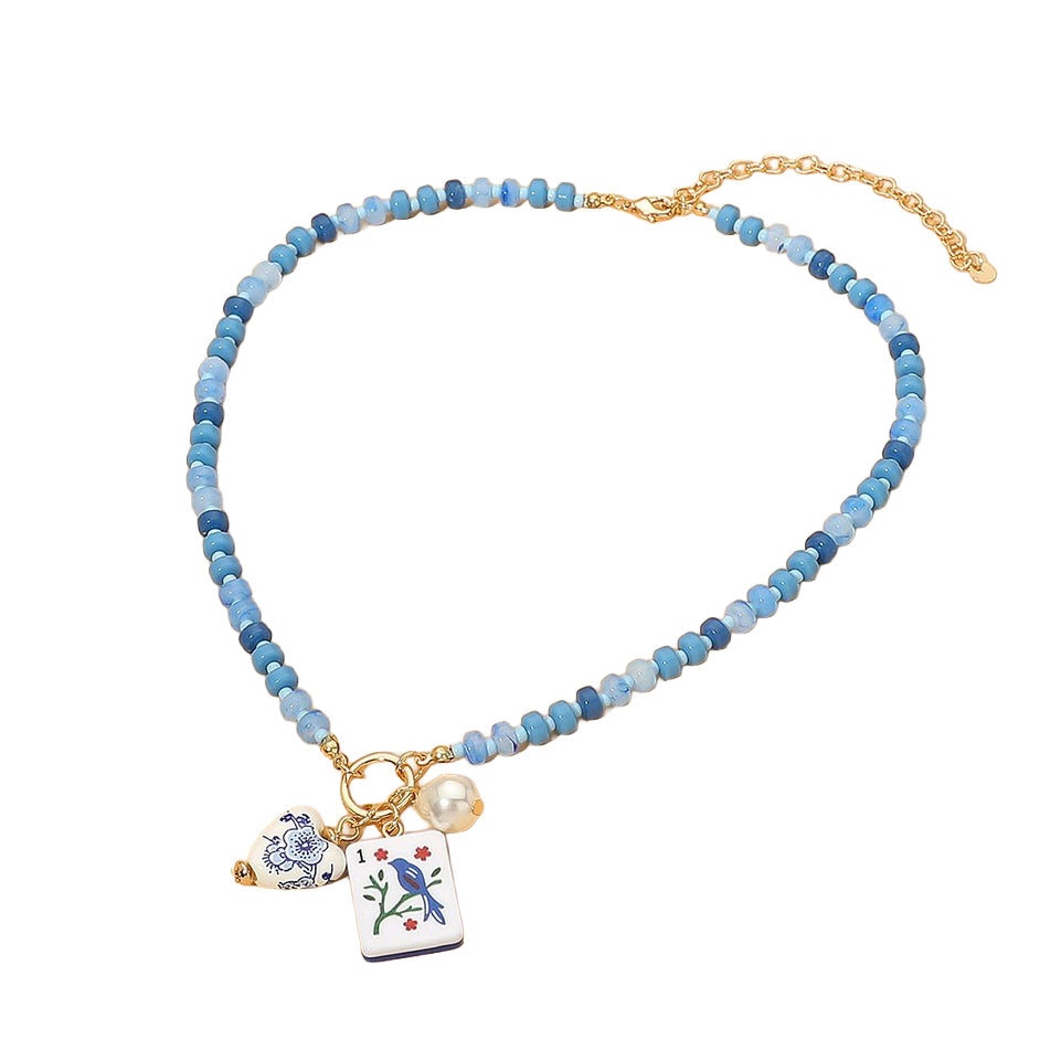 Mahjong Charm Necklace