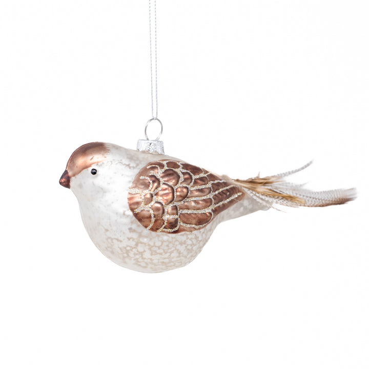 Mercury Glass Bird Ornament