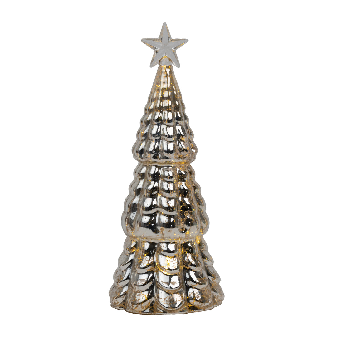 Mercury Glass LED Tree