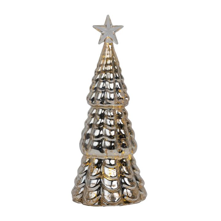 Mercury Glass LED Tree