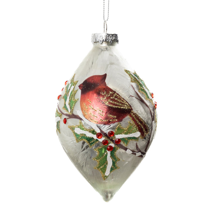 Mercury Glass Cardinal Ornament