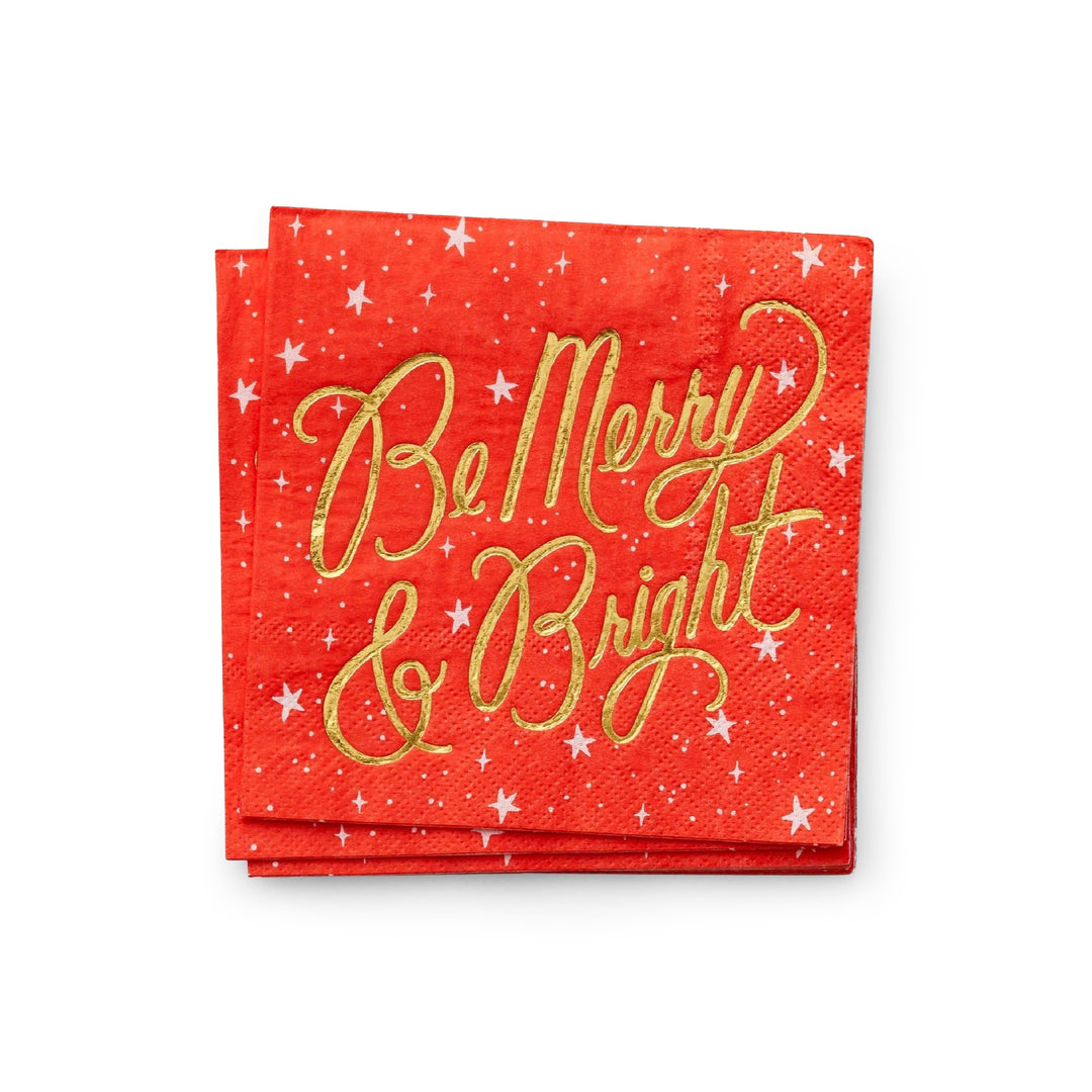 Merry & Bright Cocktail Napkins
