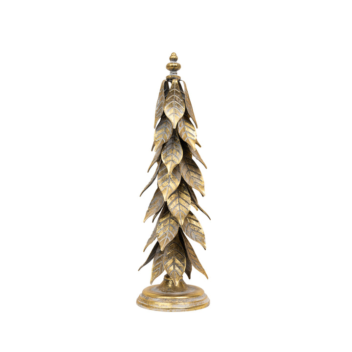 Metal Holly Leaf Tree