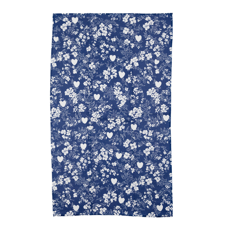 Midnight Posy Tea Towel