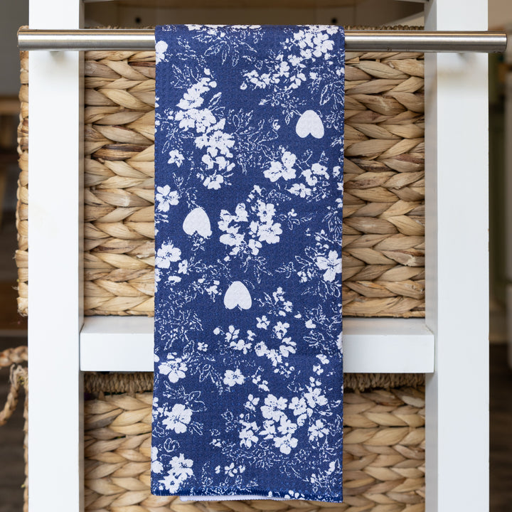 Midnight Posy Tea Towel