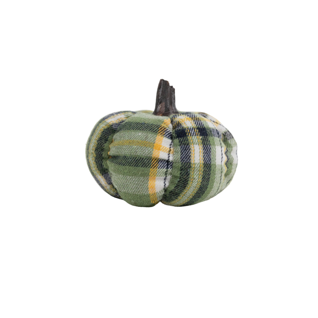 Mini Plaid Pumpkin