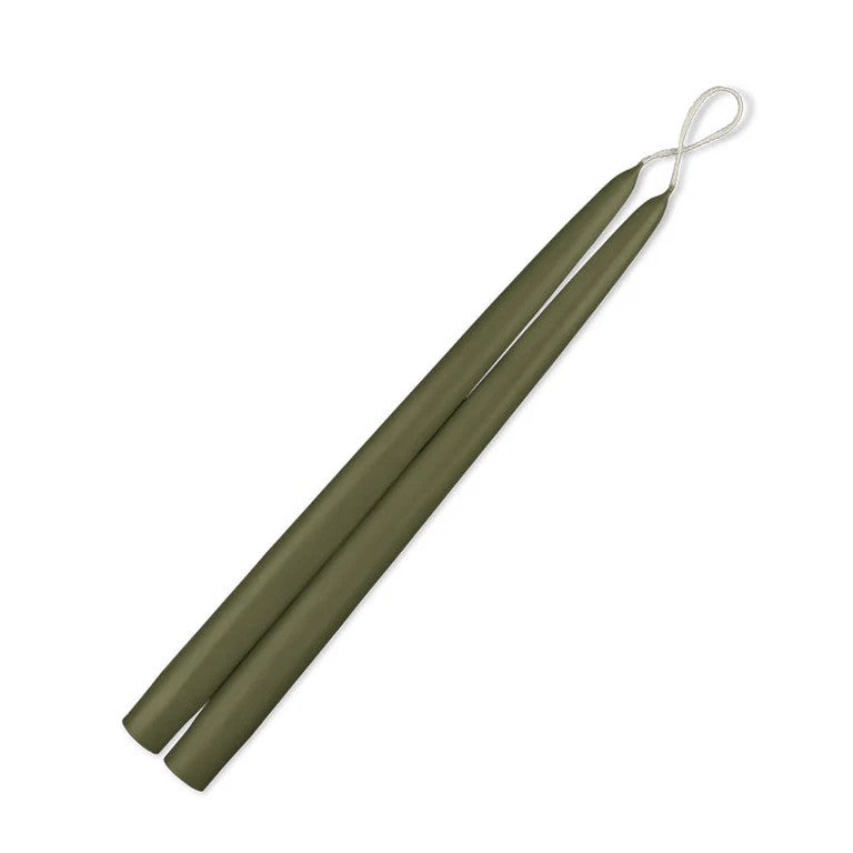 Moss Green Taper Candle