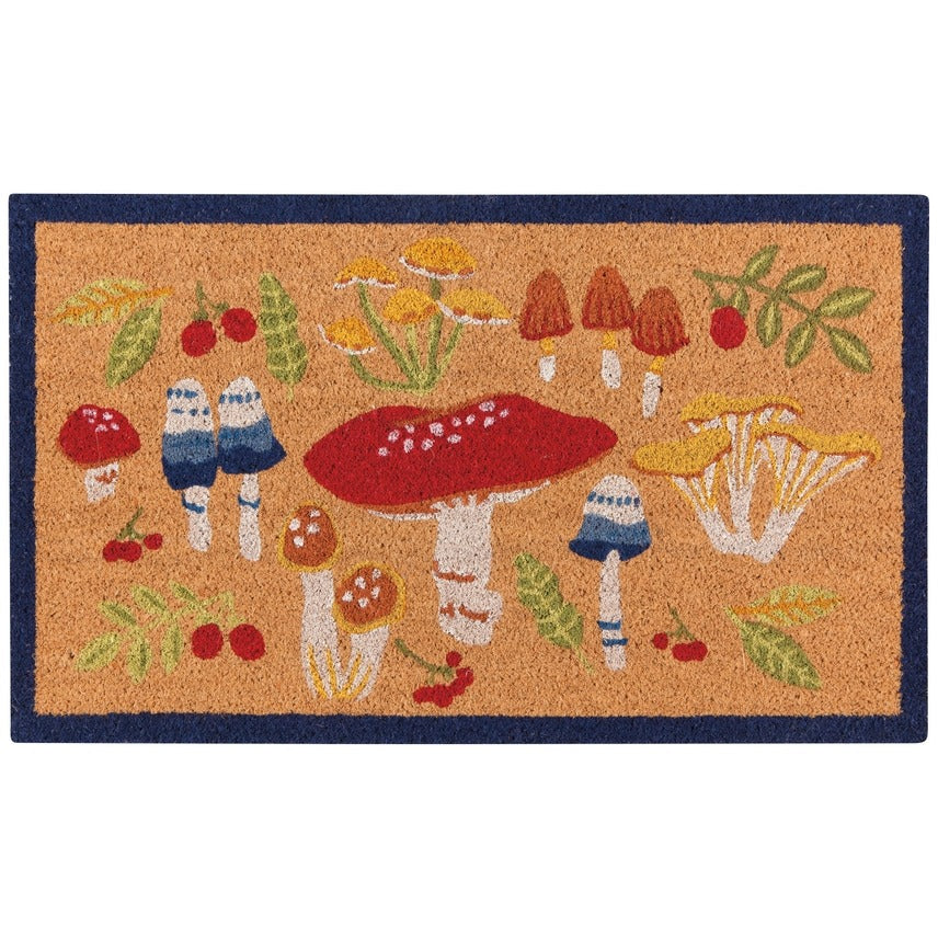 Mushrooms Coir Doormat