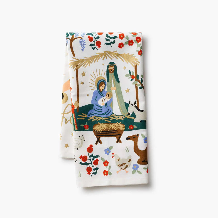 Nativity Tea Towel