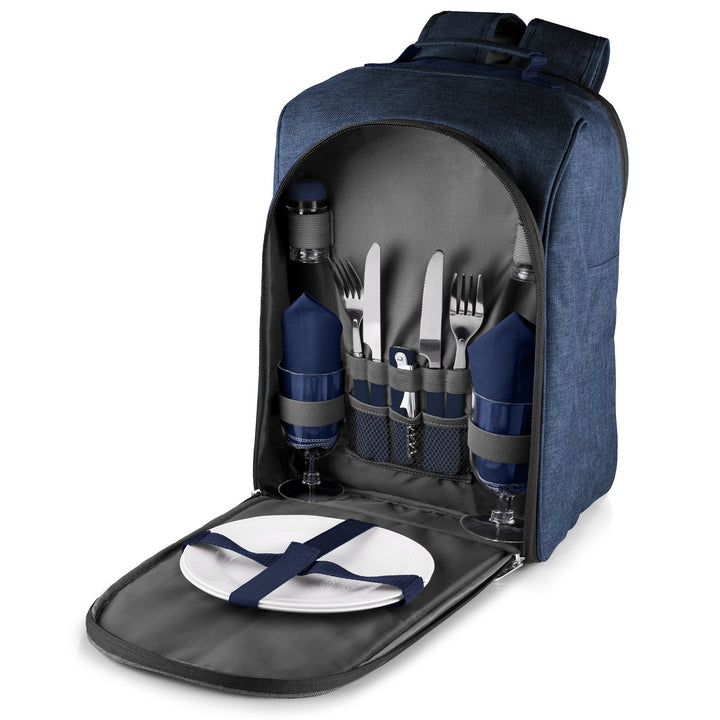 Navy Colorado Picnic Cooler Backpack