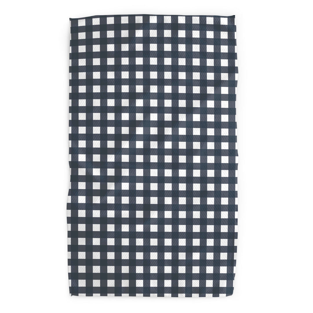 Navy Gingham Tea Towel