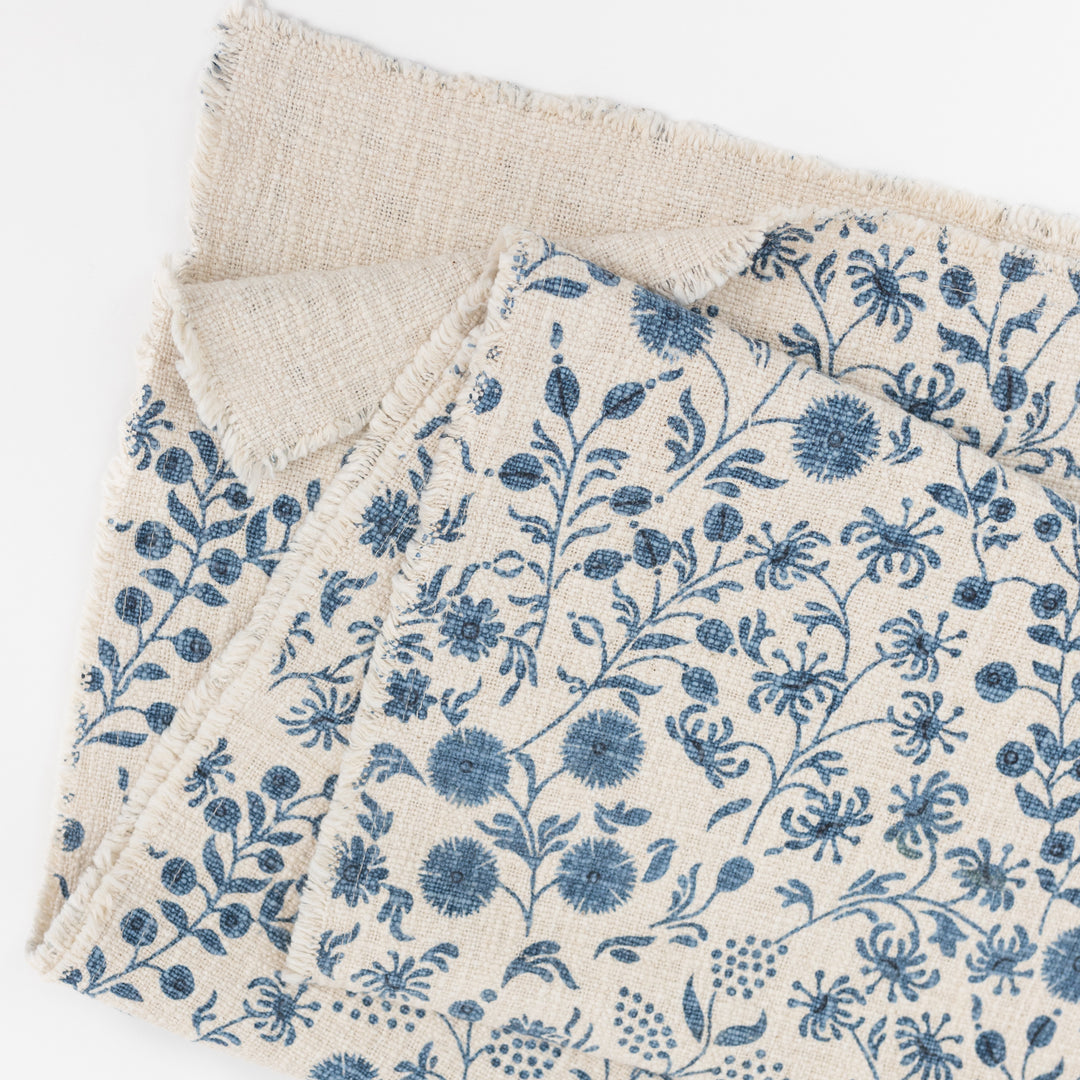 Navy Dandelions Table Runner
