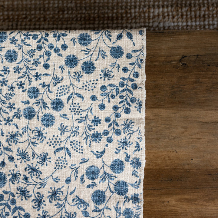 Navy Dandelions Table Runner
