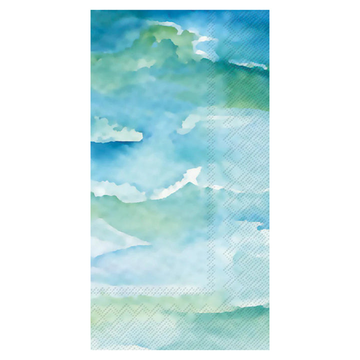 Ocean Watercolor Guest Towel