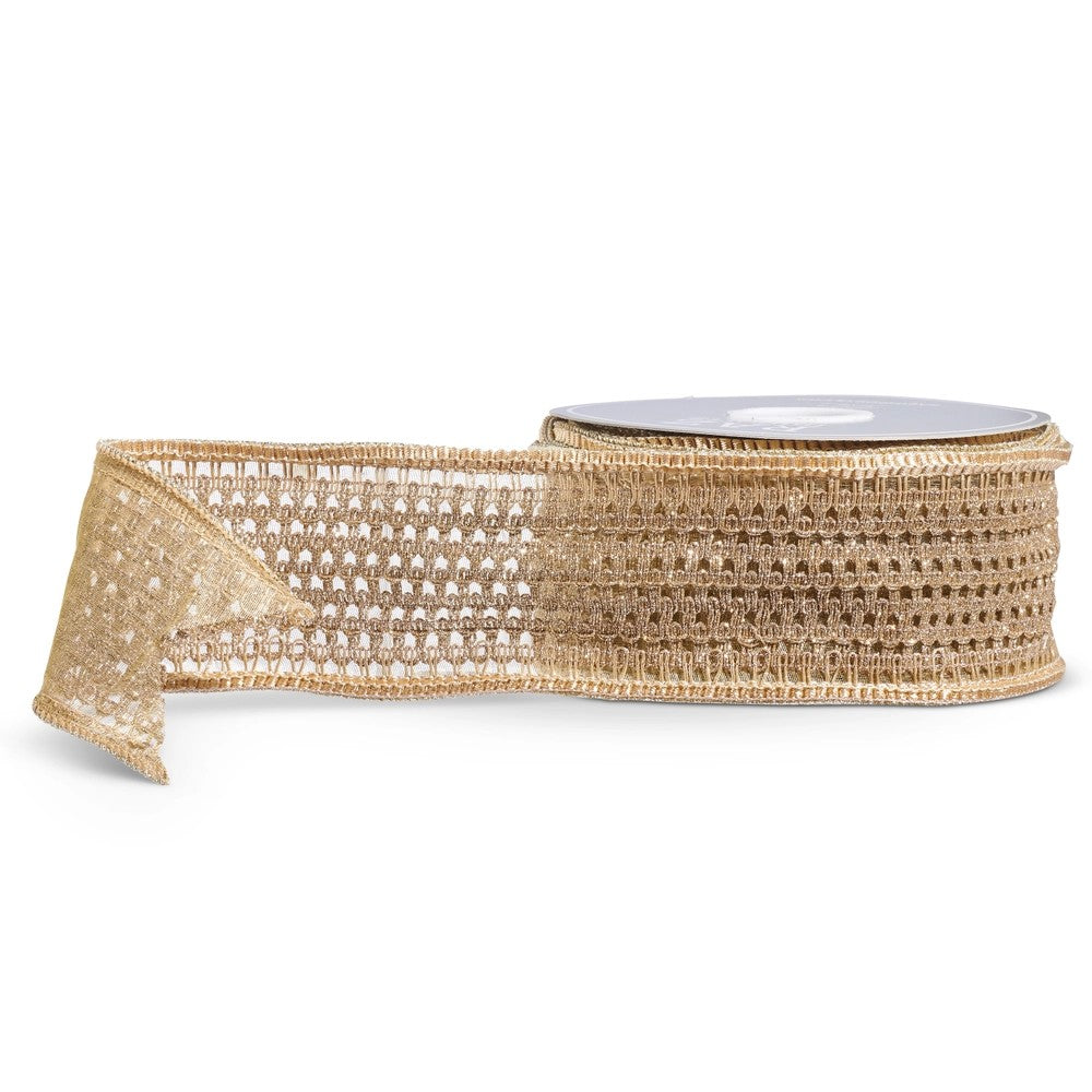 Open Weave Gold Ribbon 10 Yds.