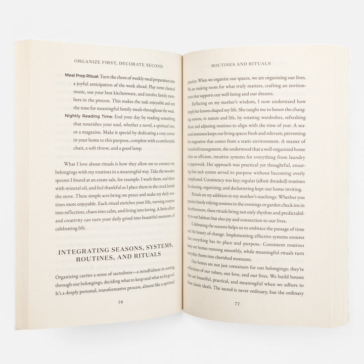 Organize First, Decorate Second