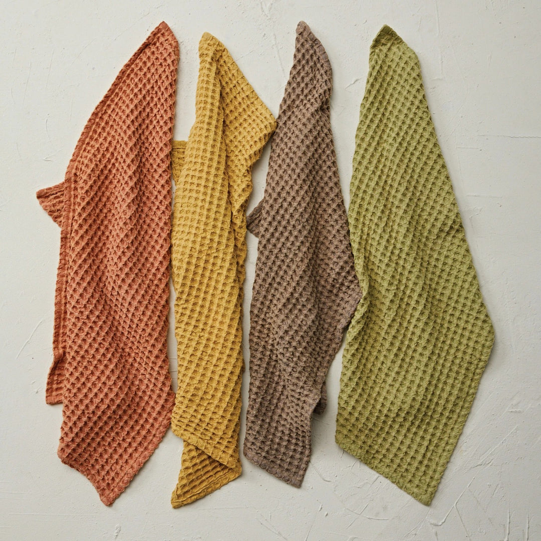 Oversized Cotton Waffle Tea Towel