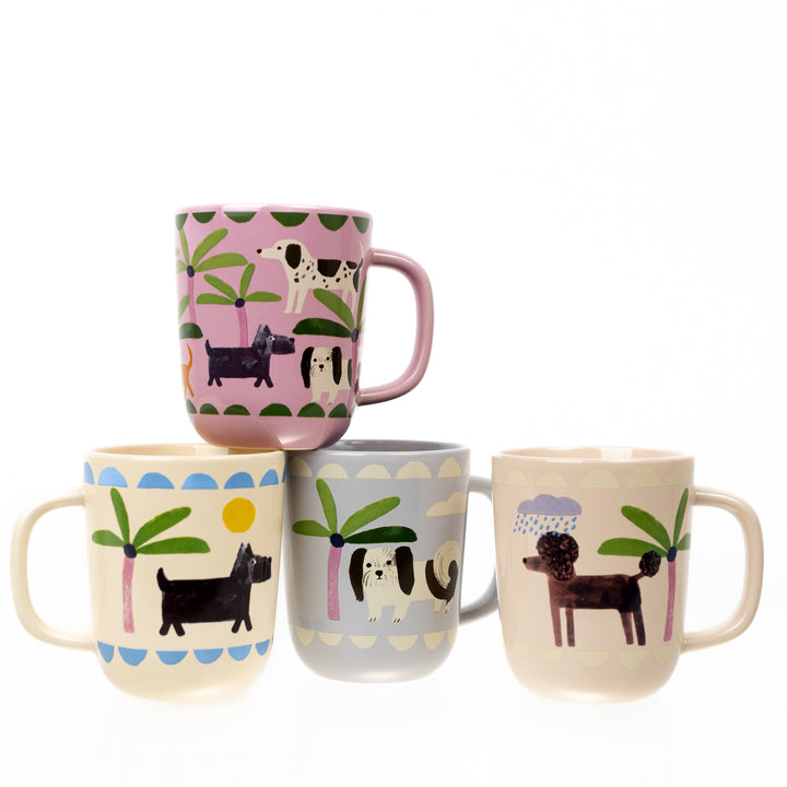 Painted Dog Mug