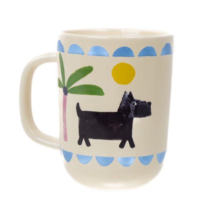 Painted Dog Mug