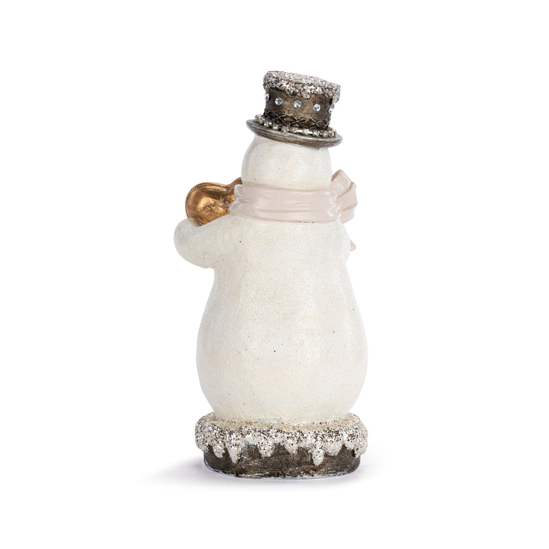 Paper Pulp Heart Snowman