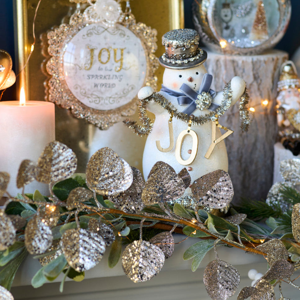 Paper Pulp Sparkle Snowman