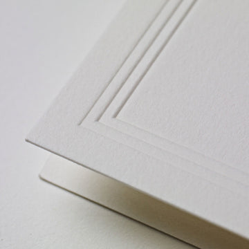 Pearl White Triple Debossed Place Card Set