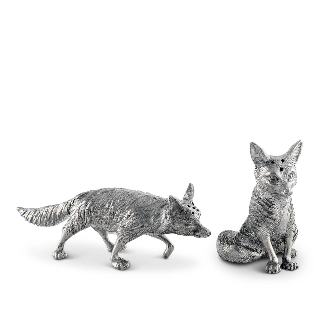 Pewter Foxes Salt & Pepper