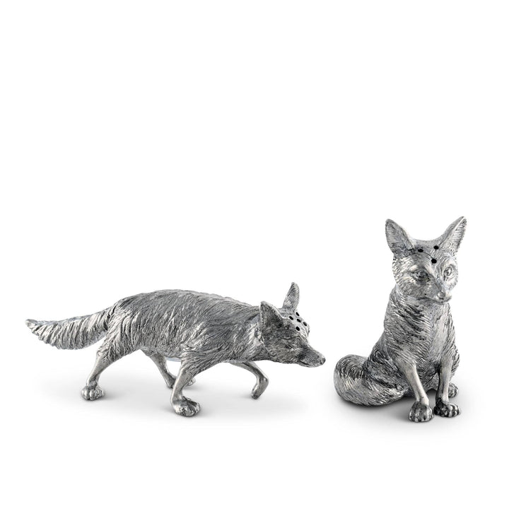 Pewter Foxes Salt & Pepper