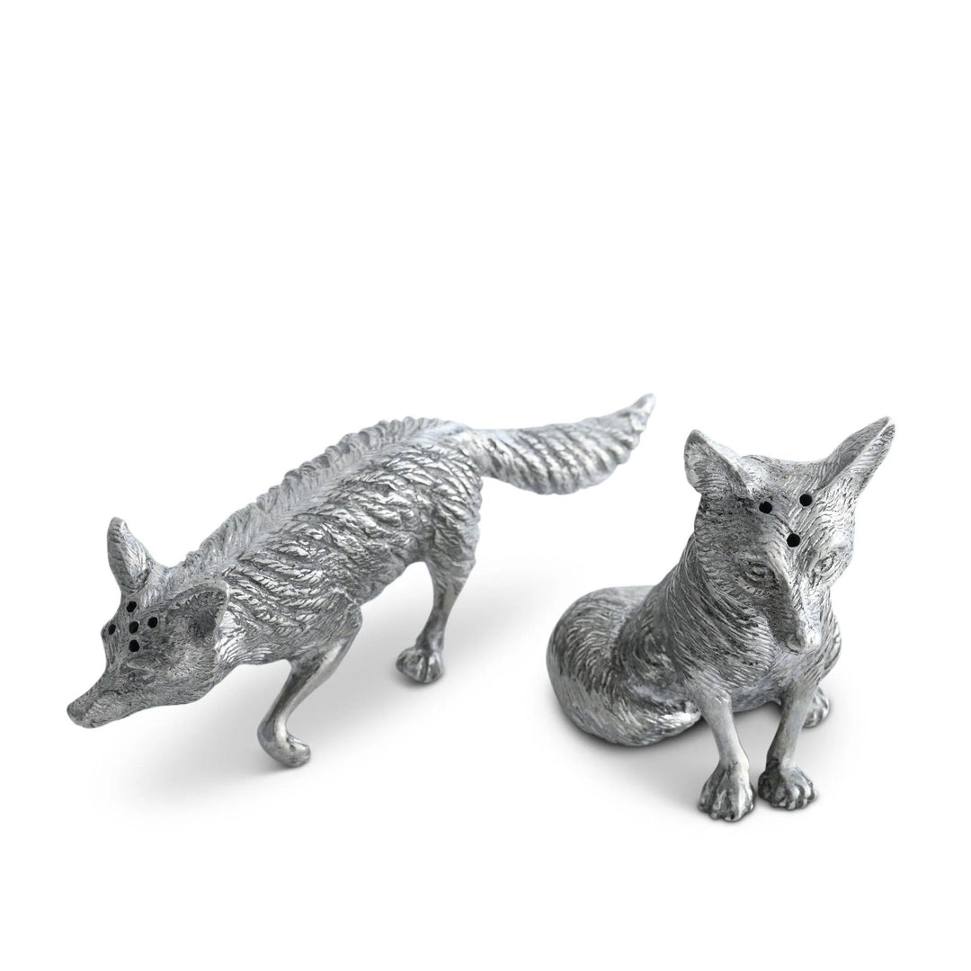 Pewter Foxes Salt & Pepper
