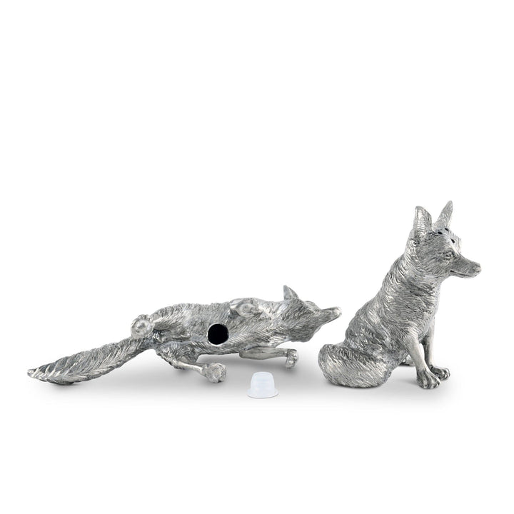 Pewter Foxes Salt & Pepper
