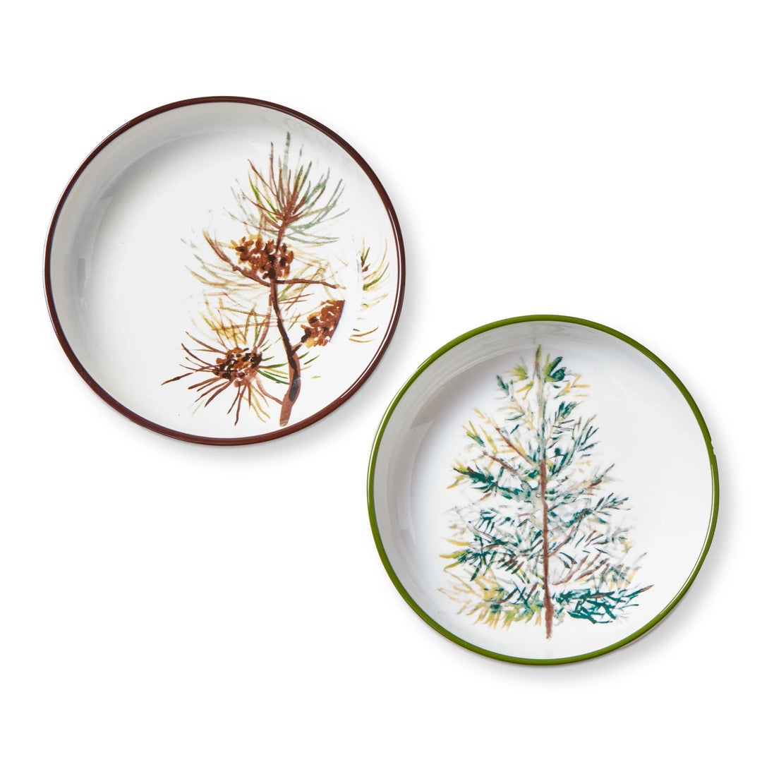 Pine Forest Shallow Bowl