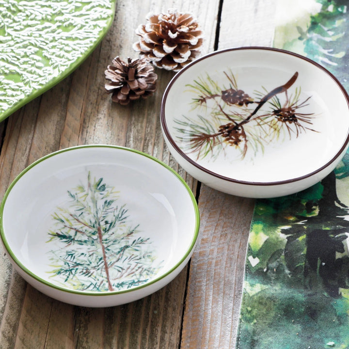 Pine Forest Shallow Bowl