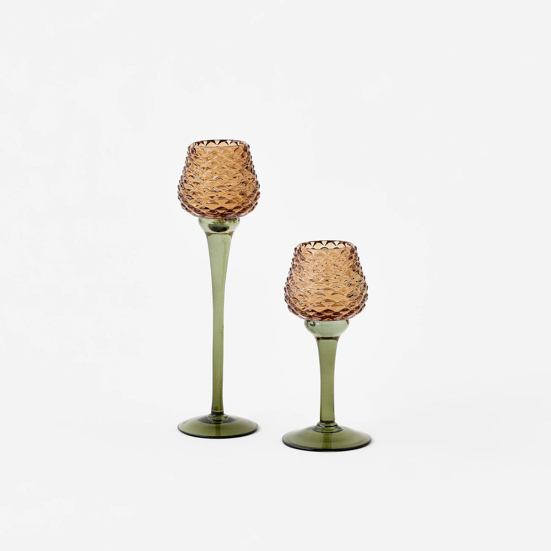 Pinecone Pedestal Votive