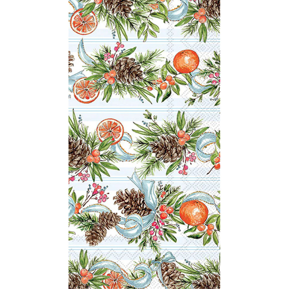 Pinecones & Ribbons Guest Towel