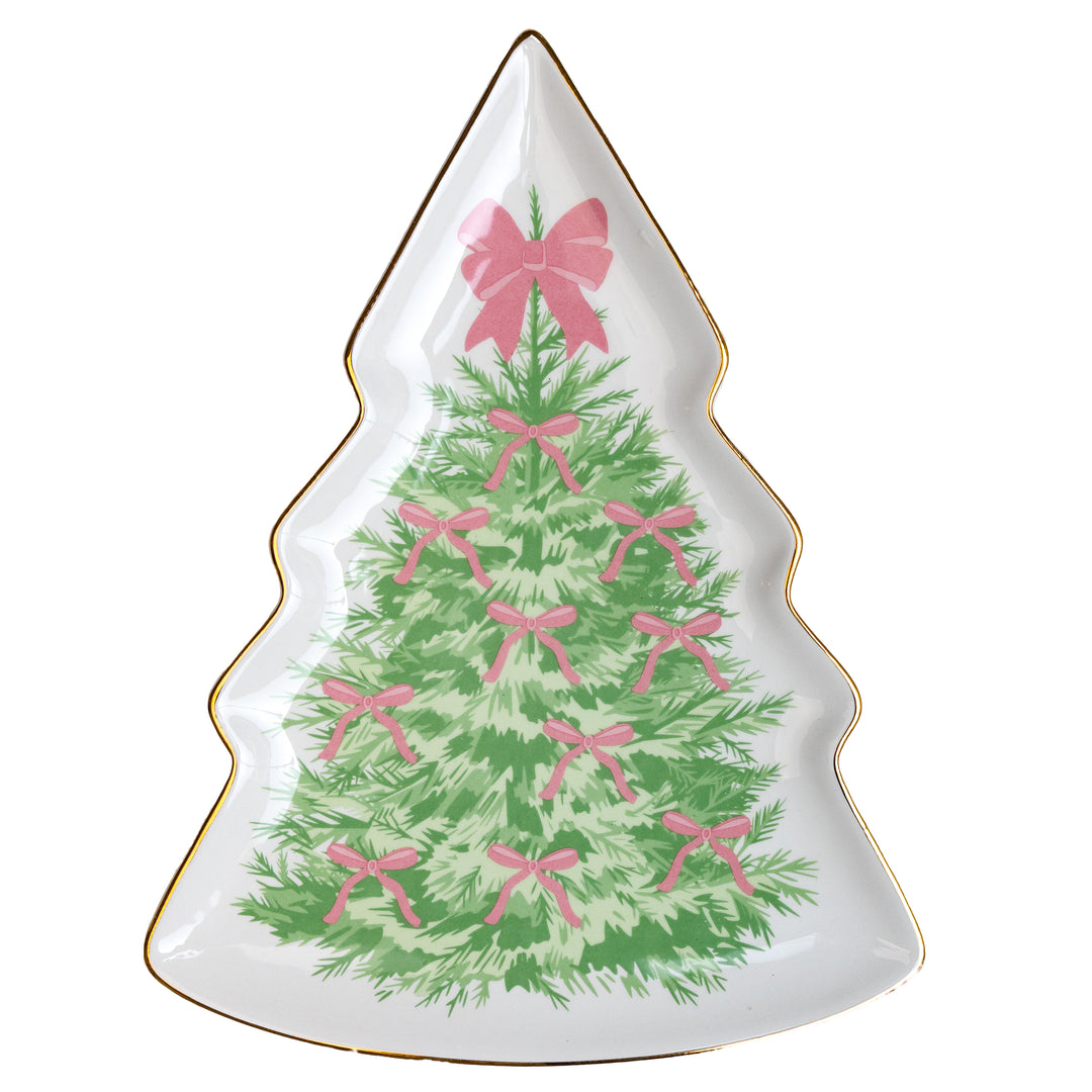 Pink Ribbon Tree Plate